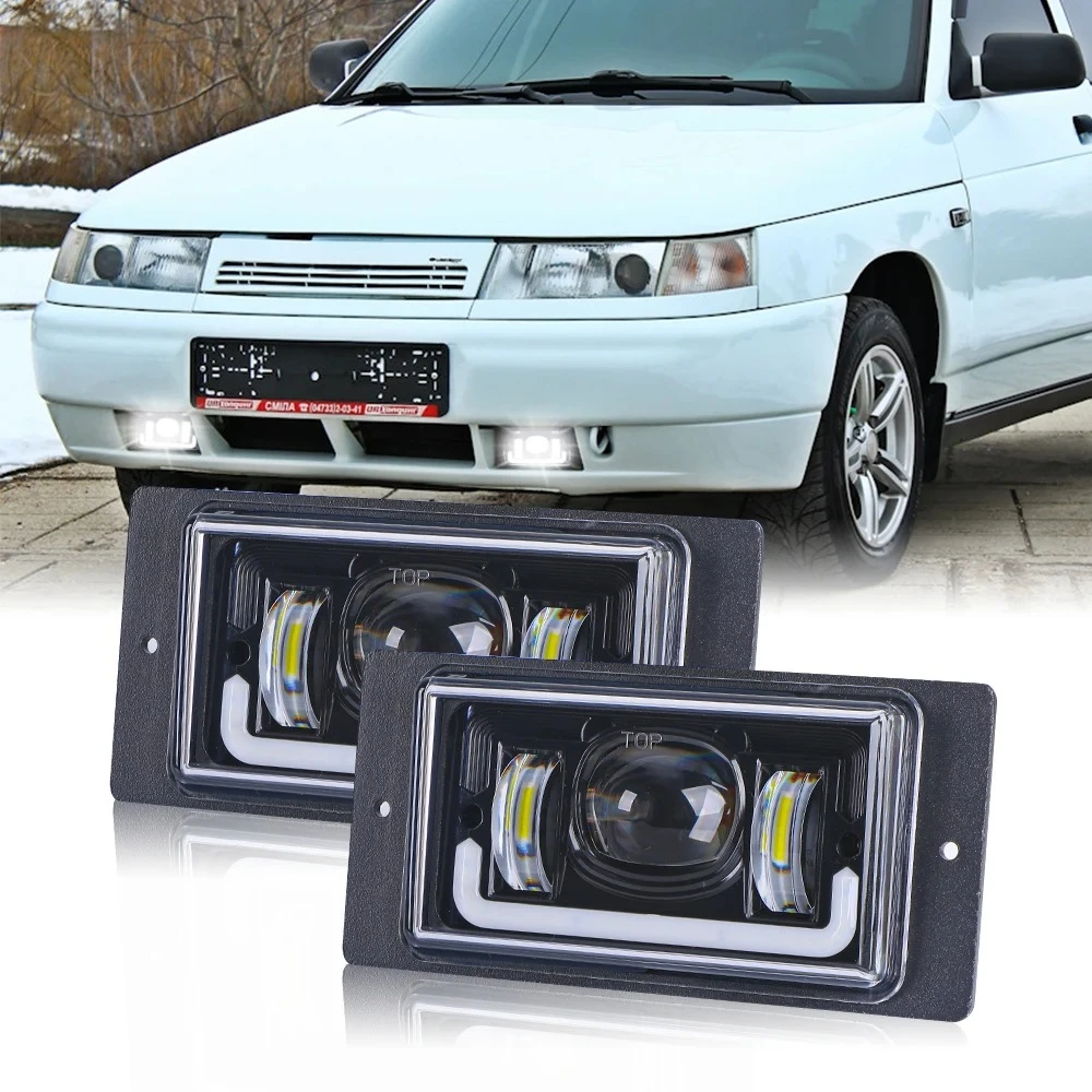 Waterproof 12V 6000K Led Fog Light Fog Passing Light for Lada 2110 -2117 Cars Front Fog Lamp for Vaz 2114 Van Chevrolet