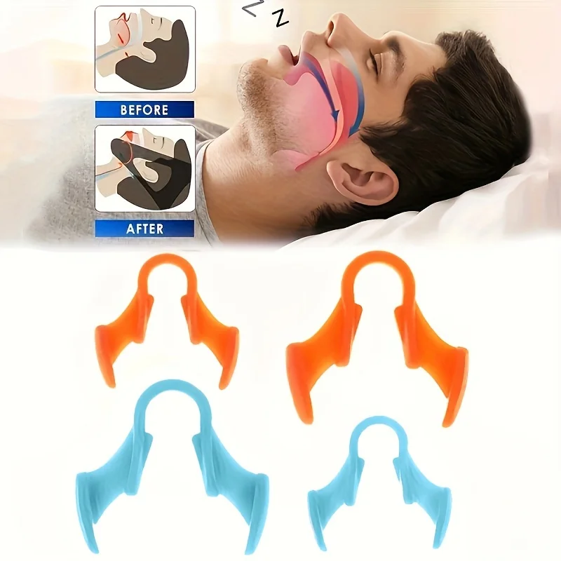 2pcs Mini Stop Snoring Device Silicone Elastic Nose Clip Anti-Snoring Supplies To Prevent Snoring Good Sleep