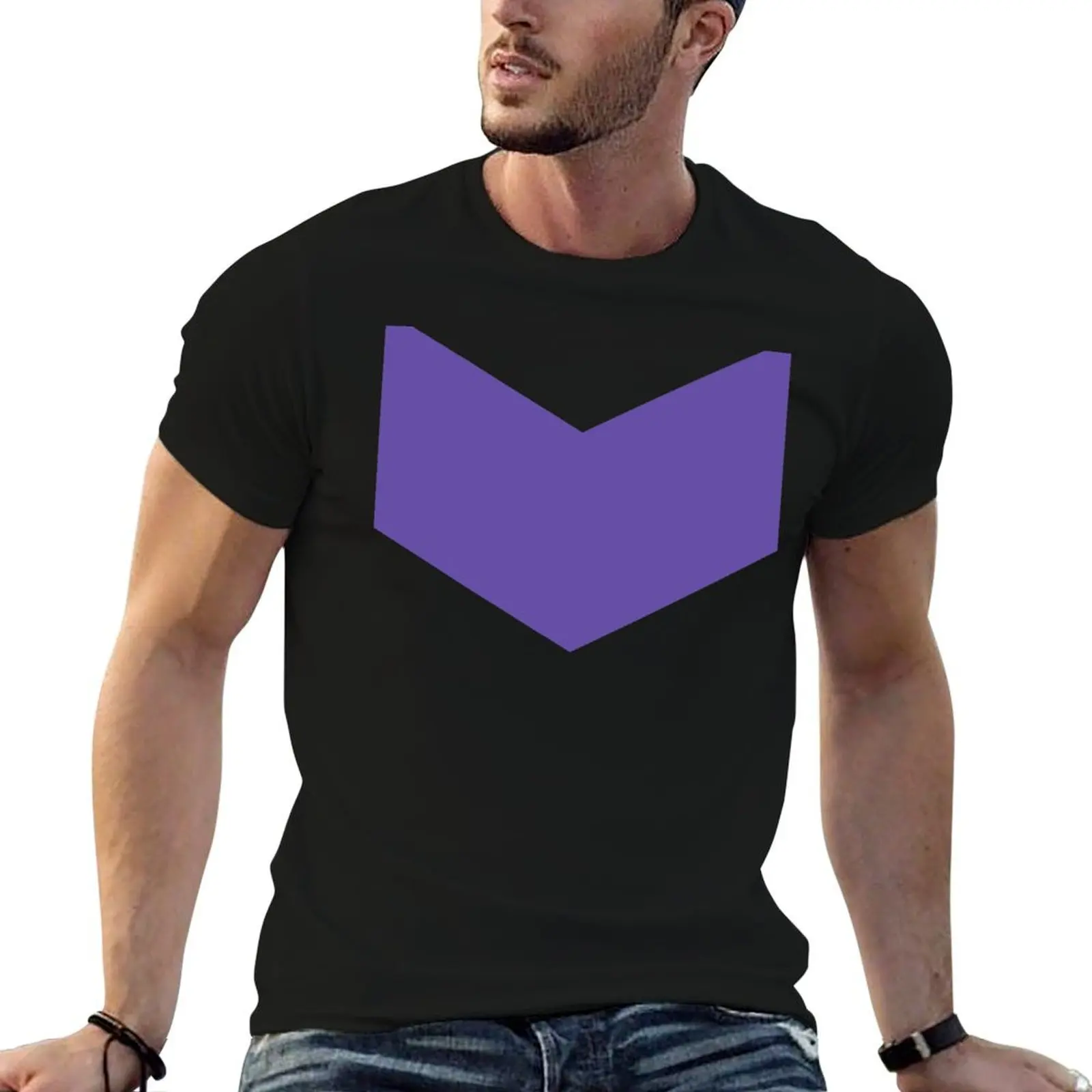 Purple Chevron T-Shirt Lightweight Running Sports T-Shirt