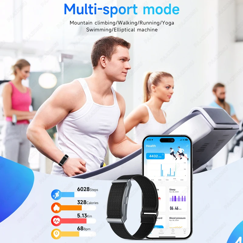 2025 novo relógio inteligente sem tela dos homens esporte ao ar livre rastreador de fitness monitor freqüência cardíaca ip68 à prova dip68 água smartwatch para andrio ios