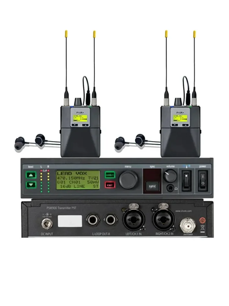 PSM900 draadloos in-ear monitoringsysteem P9T zender P10R ontvanger podiumopname studio stereo monitoringsysteem 542-578MHz - afbeelding 2