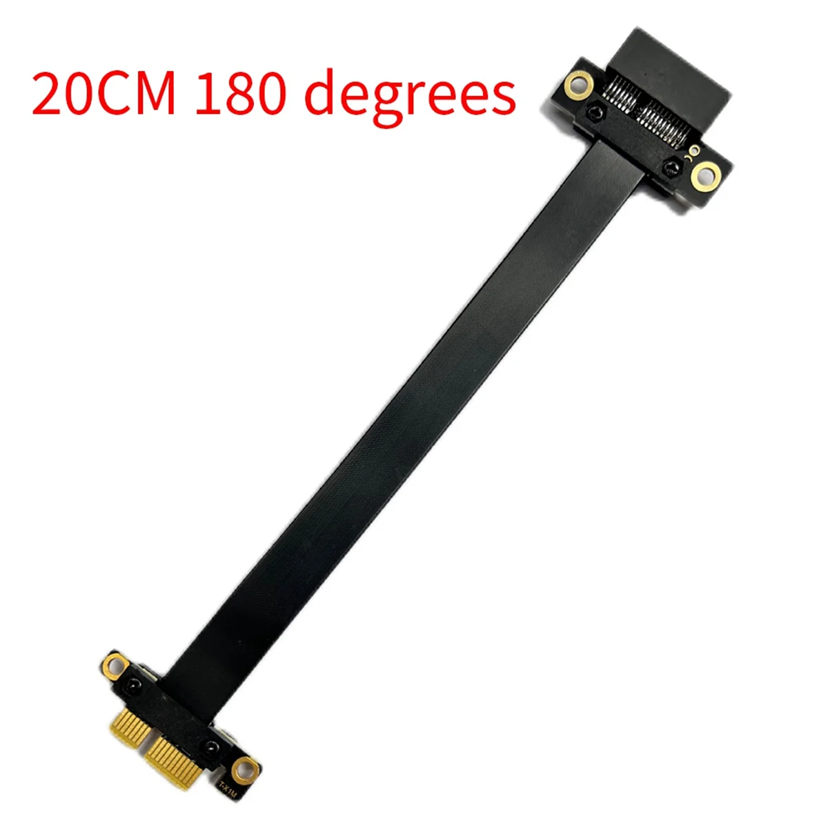 Full Speed 3.0 PCIE X1 Adapter Cable 180° Graphics Card Extension Cable PCI-Express Shielded Extender for GPU 20CM