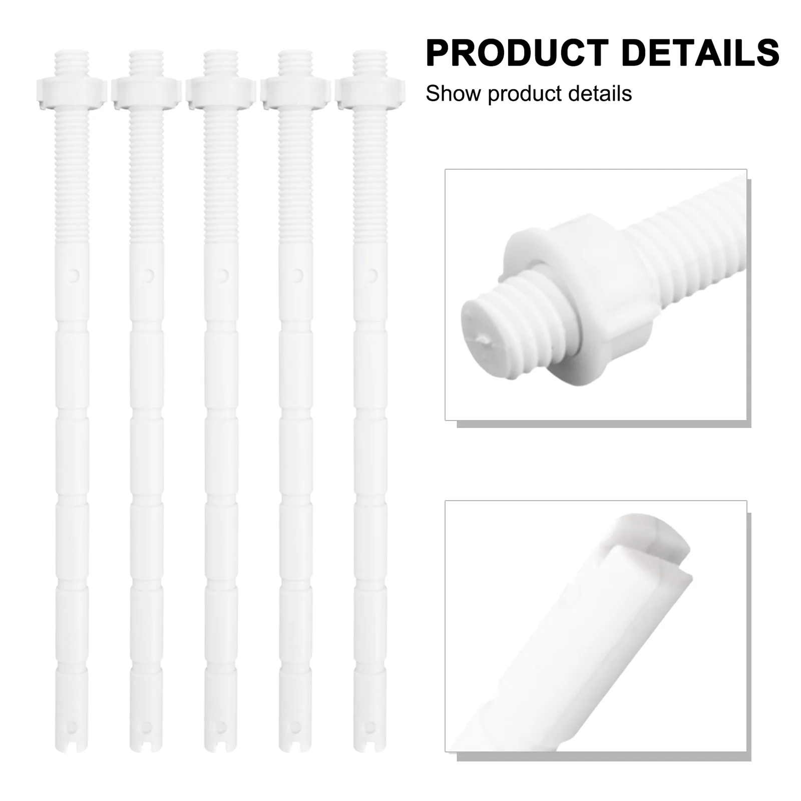 Bathroom Supplies Flush Screw Rods Flush Button Rod Accessories Adjustable Plastic Replacement Bathroom Brand New