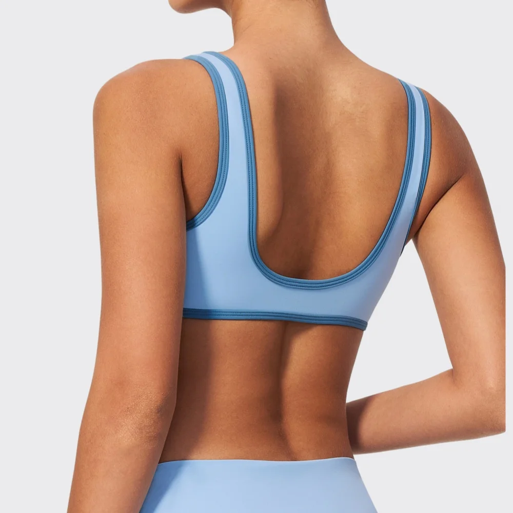Sports Bra Women High Support Yoga Top Push-up Open Back Running Gym Wear Fitness Bra Yoga Bras Shockproof Workout Underwear