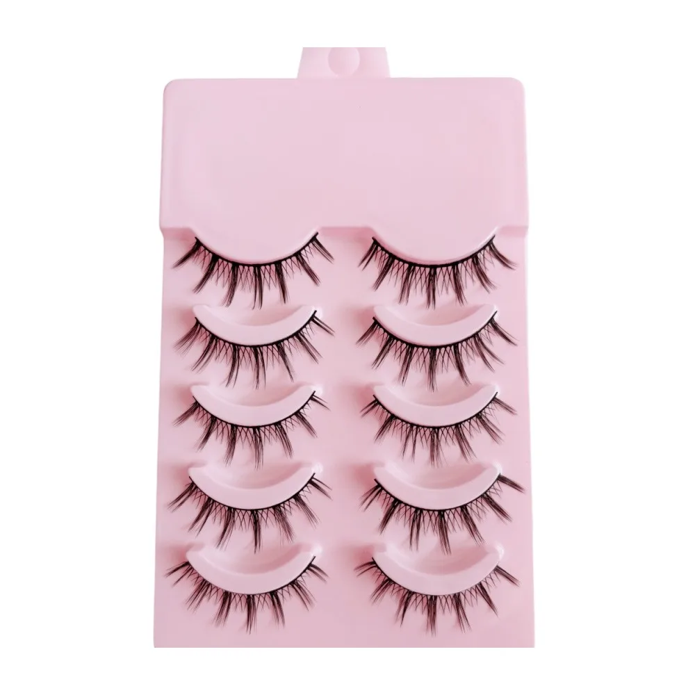 5/10 Pairs Beauty Soft 3D Mink Lashes Natural Look Fluffy Mink Eyelashes Volume Dramatic Wispy Fake Cilios Eyelash Extension