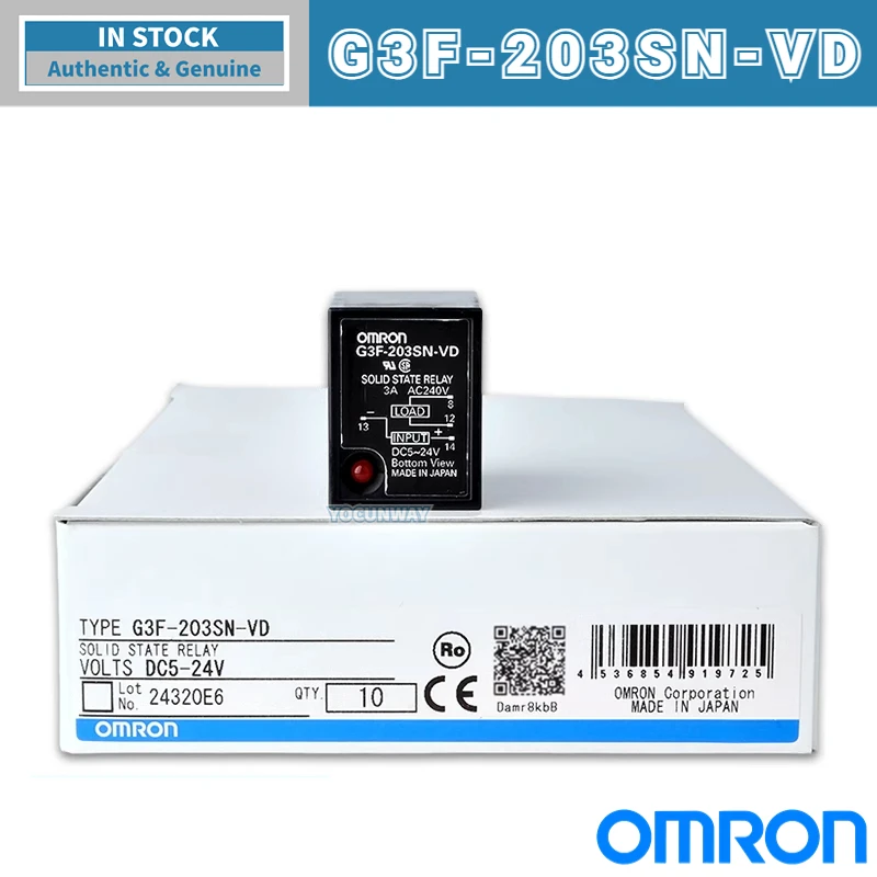 

Новое подлинное оригинальное японское твердотельное реле OMRON G3FD-X03SN-VD G3F-203SN 102SN 203SLN 03S
