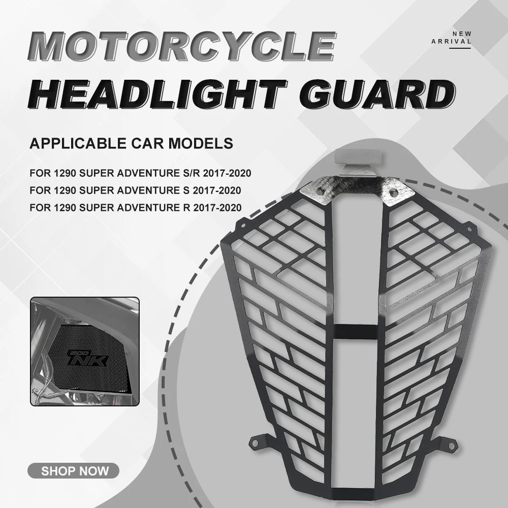 

Headlight Guard FOR 1290 SUPER ADVENTURE S/R 2017 2018 2019 2020 Motorcycle Accessories 1290 super adventure Adv Grill Cover