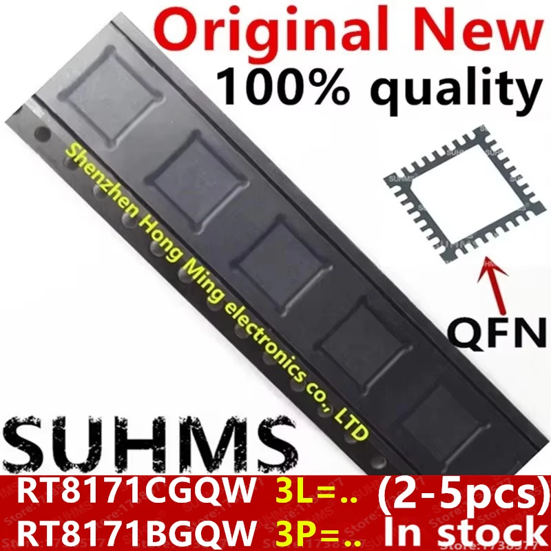 (2-5piece)100% New RT8171CGQW RT8171C For Code : 3L=.. RT8171BGQW RT8171B For Code : 3P=.. QFN-32