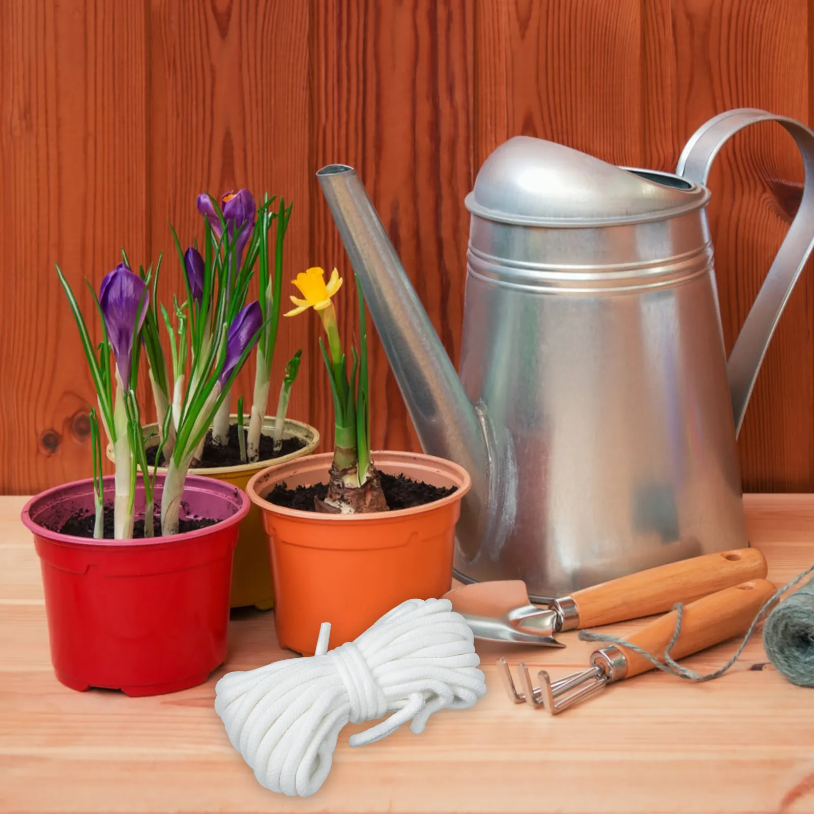 

Комплект автоматической системы самополива для растений: премиальный впитывающий хлопковый шнур для цветочных горшков, аксессуар для домашнего использования