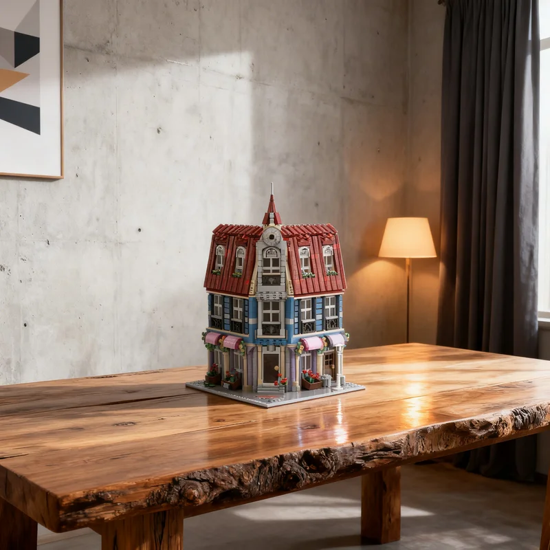 

3939 деталей MOC: Модульная модель уличной сцены «Цветочный магазин», строительные блоки, подарок для самостоятельной сборки, креативный коллекционный декор, премиум-класс для взрослых