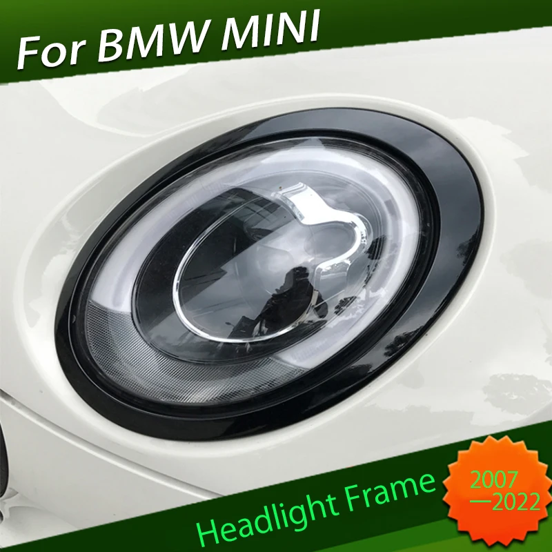 

Headlight Tail Lamp Frame for BMW MINI 2007 - 2022 Modified Cooper One Taillight Lampshade Mini Black Eye Decoration Light Ring