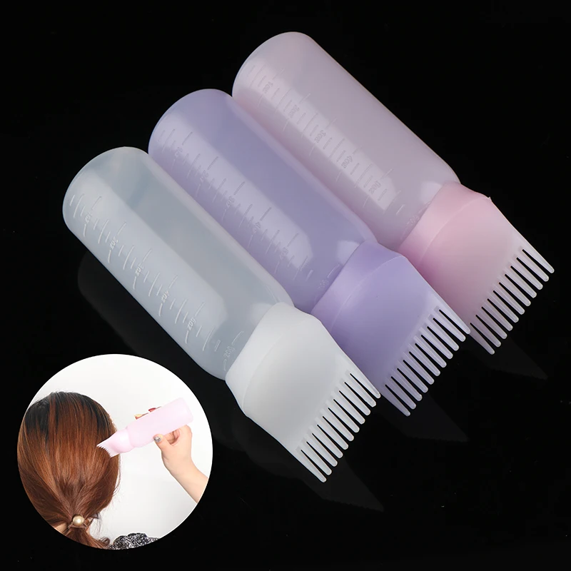 Haar färbe applikator Färben Shampoo flasche Ölkamm Haar färbe flasche Applikator Werkzeuge Styling-Tool Haar färbe bürsten flaschen