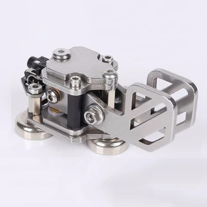 

Mini CW Morse Code Key Stainless Steel Double Paddle Auto Key Morse Code Transmitter for Radio Enthusiast