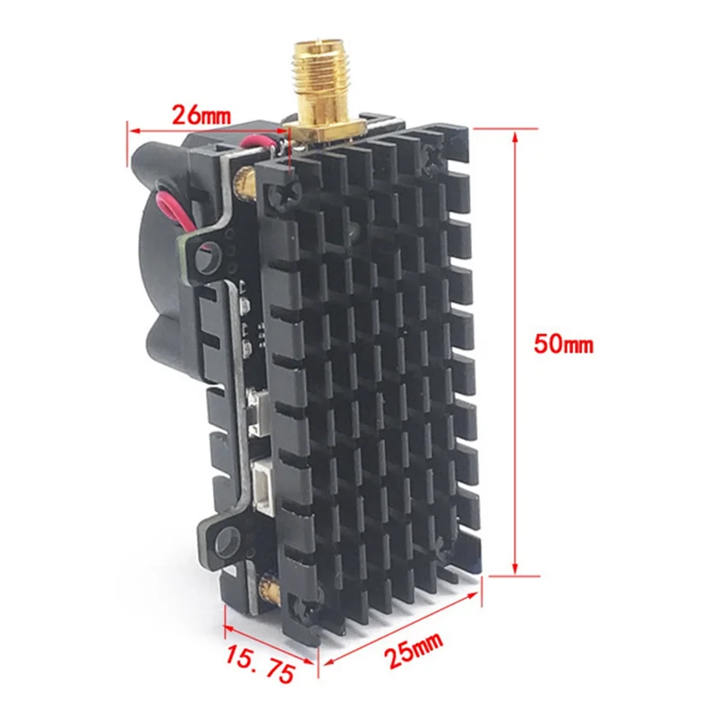 ELEC-5,8 ГГц 2 Вт FPV VTX-передатчик + 1500 ТВЛ-камера + антенна FPV 2000 МВт 48-канальный аудио-видео передатчик для FPV дрона дальнего действия