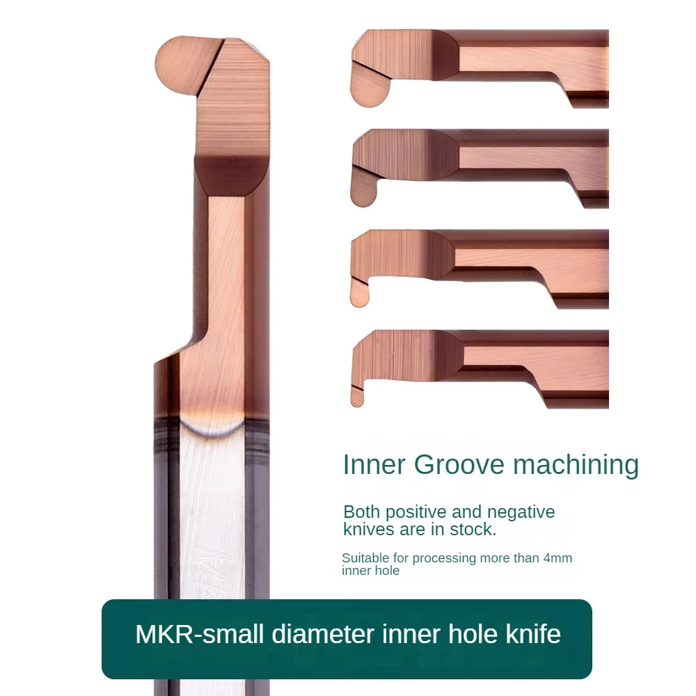 

Whole tungsten steel arc groove knife, small diameter groove knife MKR 4R0.5 L10 MKR 5R0.75 L15 MKR 6R1.0 L15