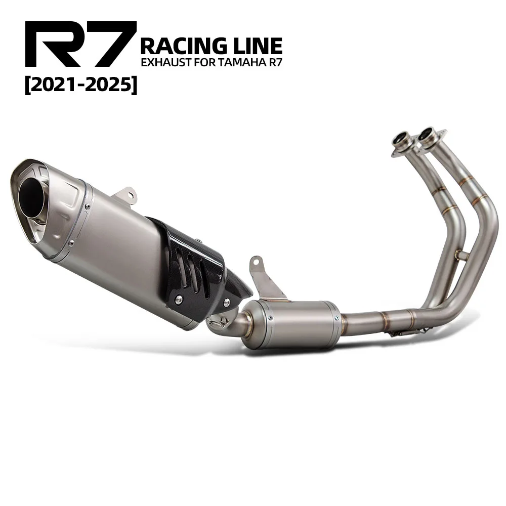 

Высокопроизводительная выхлопная система Racing Line для Yamaha R7, полный комплект, глушитель, выхлопная труба для мотоциклов Supersport.