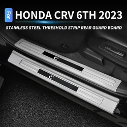 Car Stainless steel Threshold Strip For Honda CRV 2023 CR-V 6th interior sill protection strip welcome pedal interior accessorie