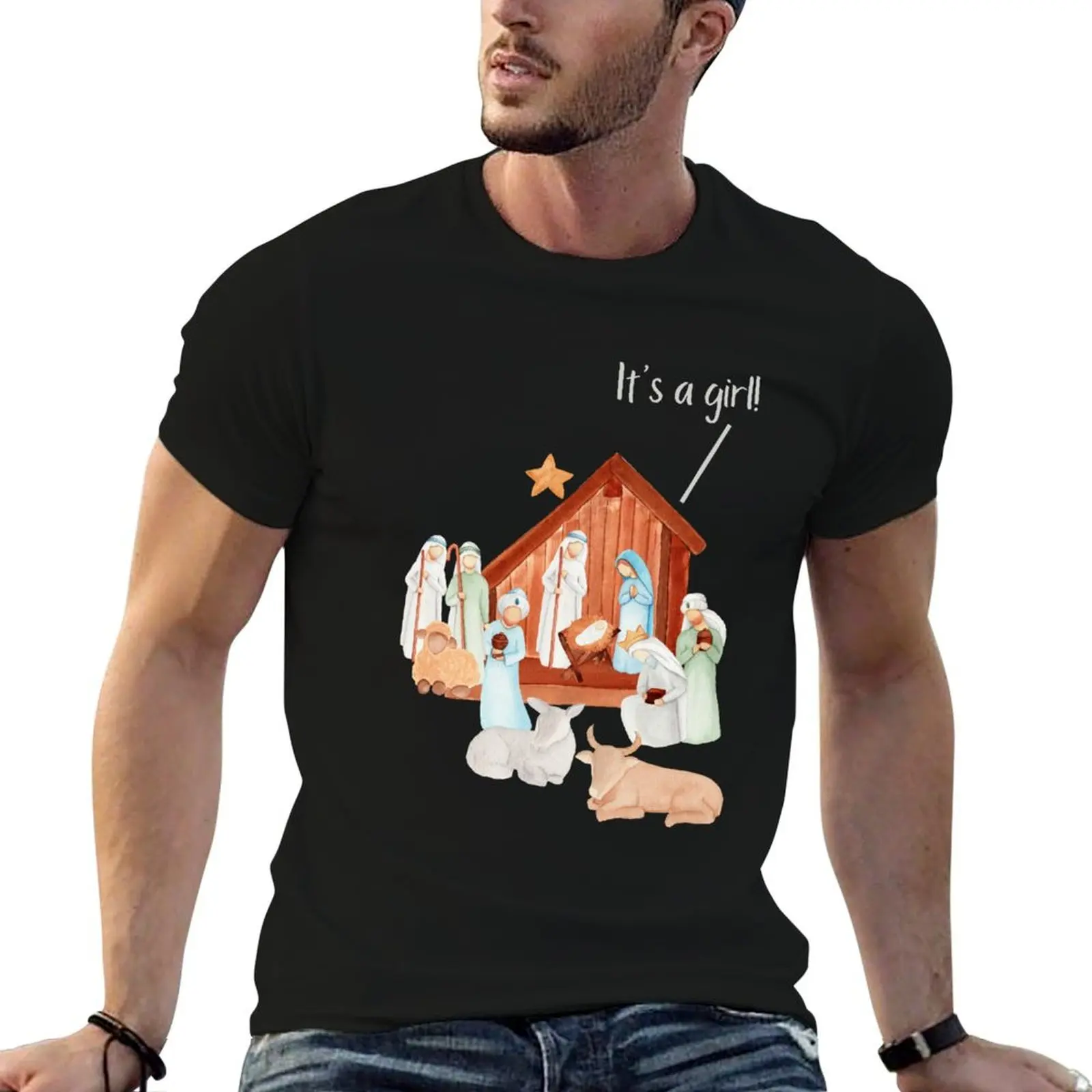 The Nativity T-Shirt Big and Tall Casual T-Shirt