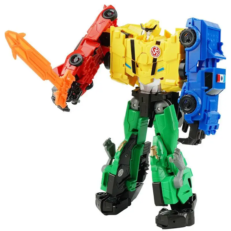 

4 In 1 Anime Transformation Robot Toys For Kids Action Figure Aircraft Tank Dinosaur Car Deformation Model Children Boy Toy Gift