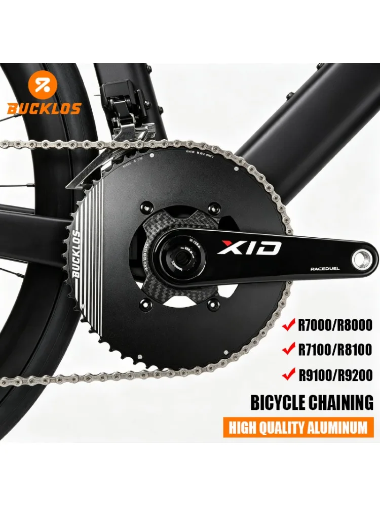 BUCKLOS 50-34T 52-36T 53-39T 54-40T Fahrradkettenblatt aus Aluminiumlegierung, 110BCD Fahrradkettenrad für R7000/R8000/R9100