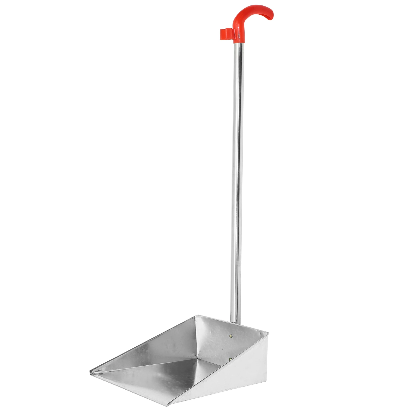

Stainless Steel Dustpan Long Handle Durable Small Size Lightweight Trash Shovel Home Office Balcony Hotel Storage Easy Broom