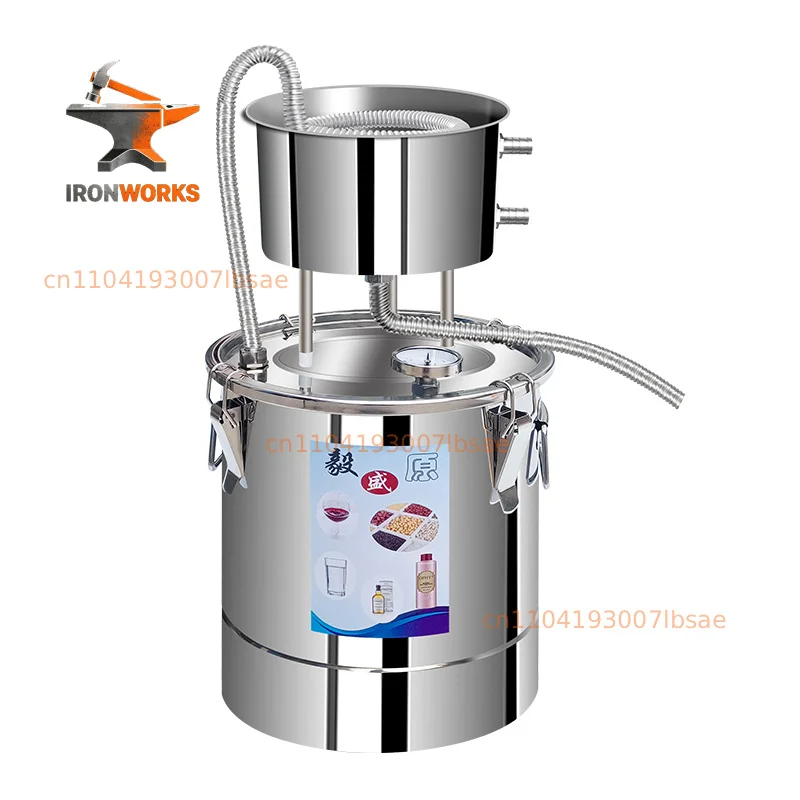 10L 20L Stainless Steel Distiller Spirits Alcohol Wine Maker Home Water Wine Essential Oil Brewing Equipment Kit