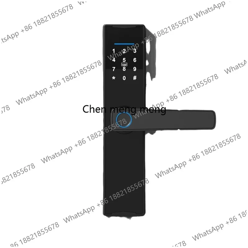 Household wooden door electronic lock APP remote, password pass, smart fingerprint lock