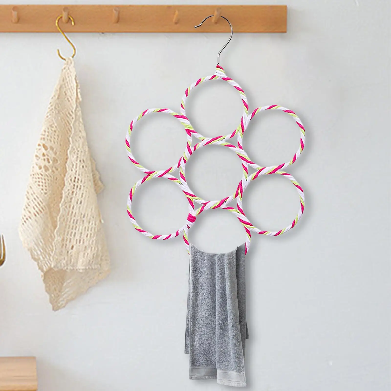 2-4pack Scarf Hanger Shawl Scarves Display Rack for Tie Belt Scarves Socks