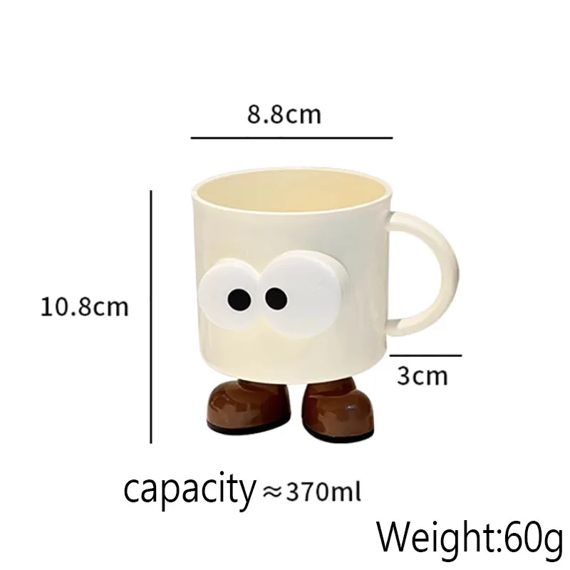 Cartoon Big Eyes Expression Mouthwash Cup Creative Adults Children Brushing Cup Plastic Cup Toothbrush Cup Bathroom Accessories