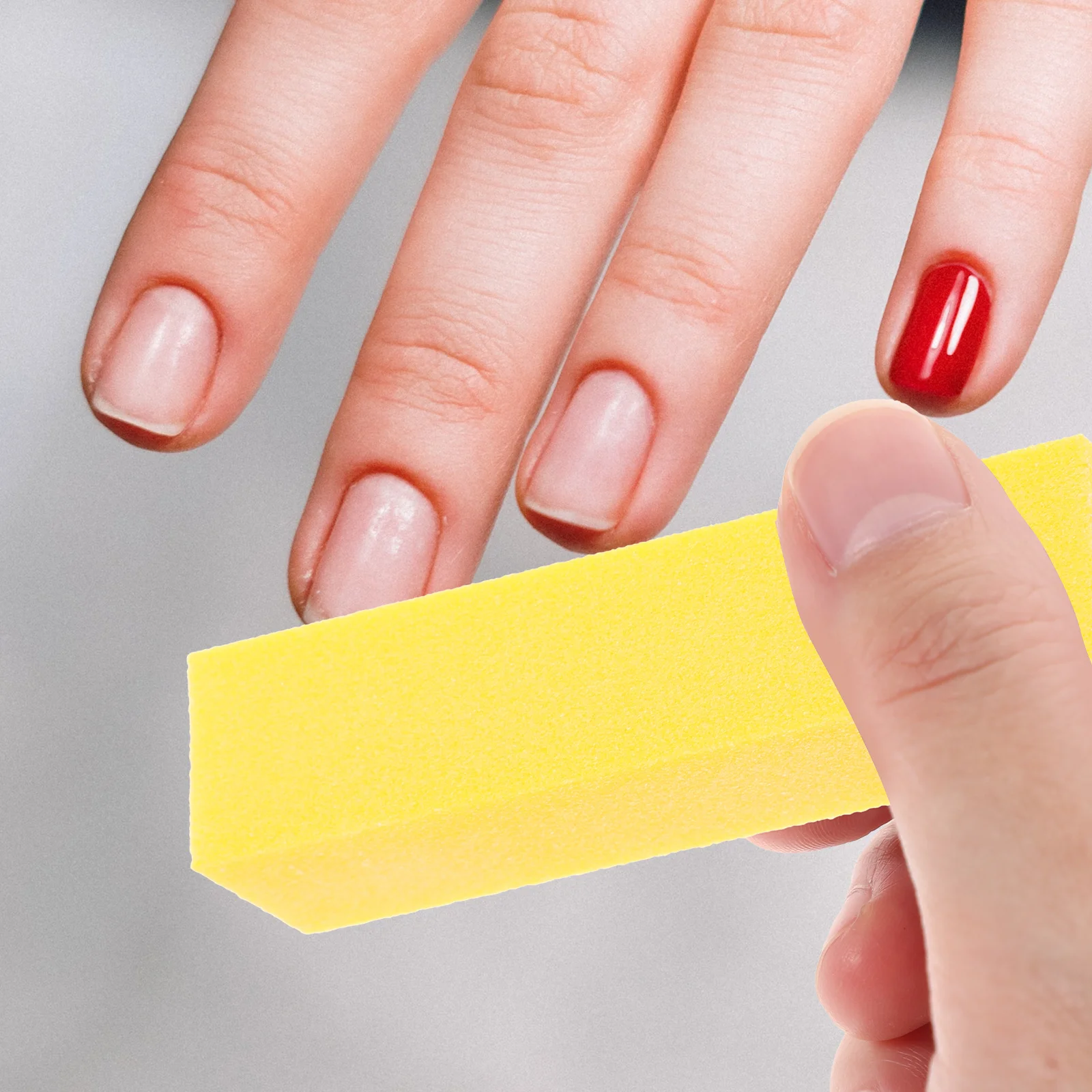 

10 Pcs Nail Files Sponge for Natural Acrylic Nails False Tips Cuticle Polishing Buffing Blocks Tools Kit Professional Long