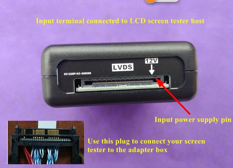T-100S 10. Generation (100 Arten von Auflösungen) 3840x2160 2K 4K LVDS LCD-Bildschirmtester LED LCD-Panel-Tester für Fernsehbildschirme – Detail 4