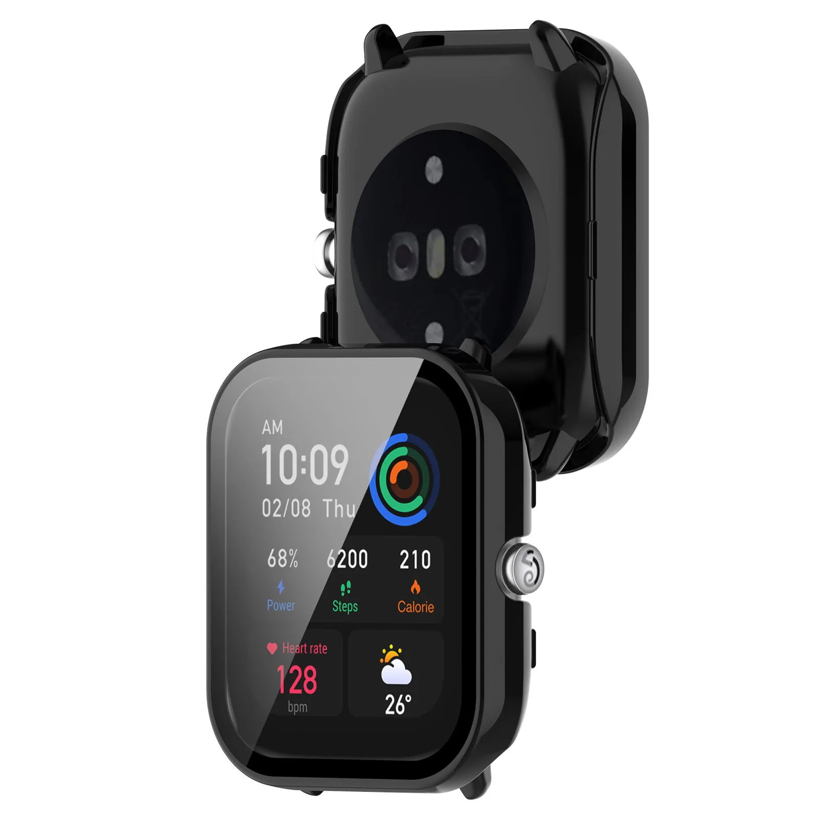 Pokrowiec ochronny na komputer Huami Amazfit GTS 4 Mini pełna ochrona ekranu pokrowiec na szkło hartowane