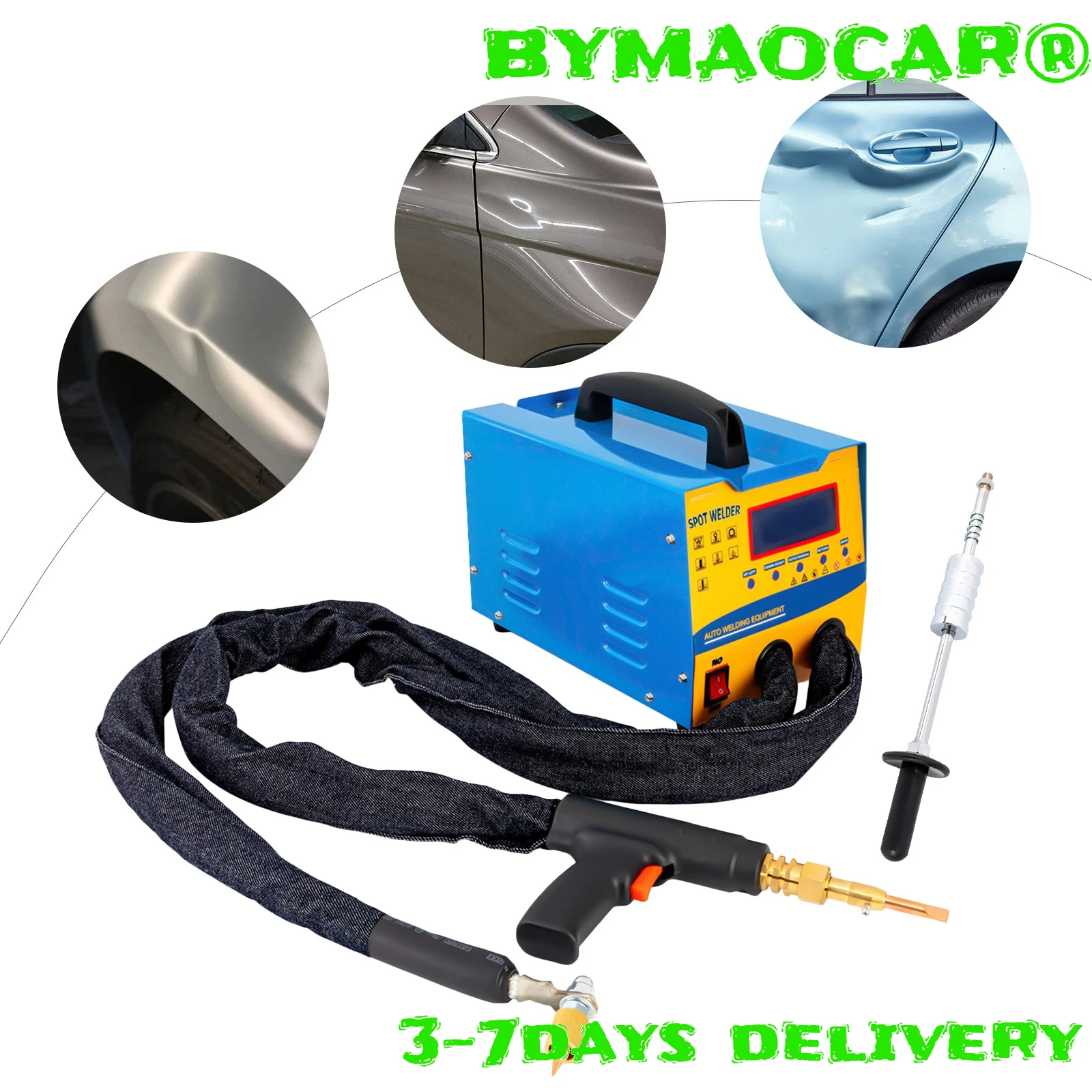 

Auto Body Dent Puller, 3000W Spot Welder Machine with 7 Modes, Car Stud Removal Tool with Welding Gun, for Metal Panel Repair