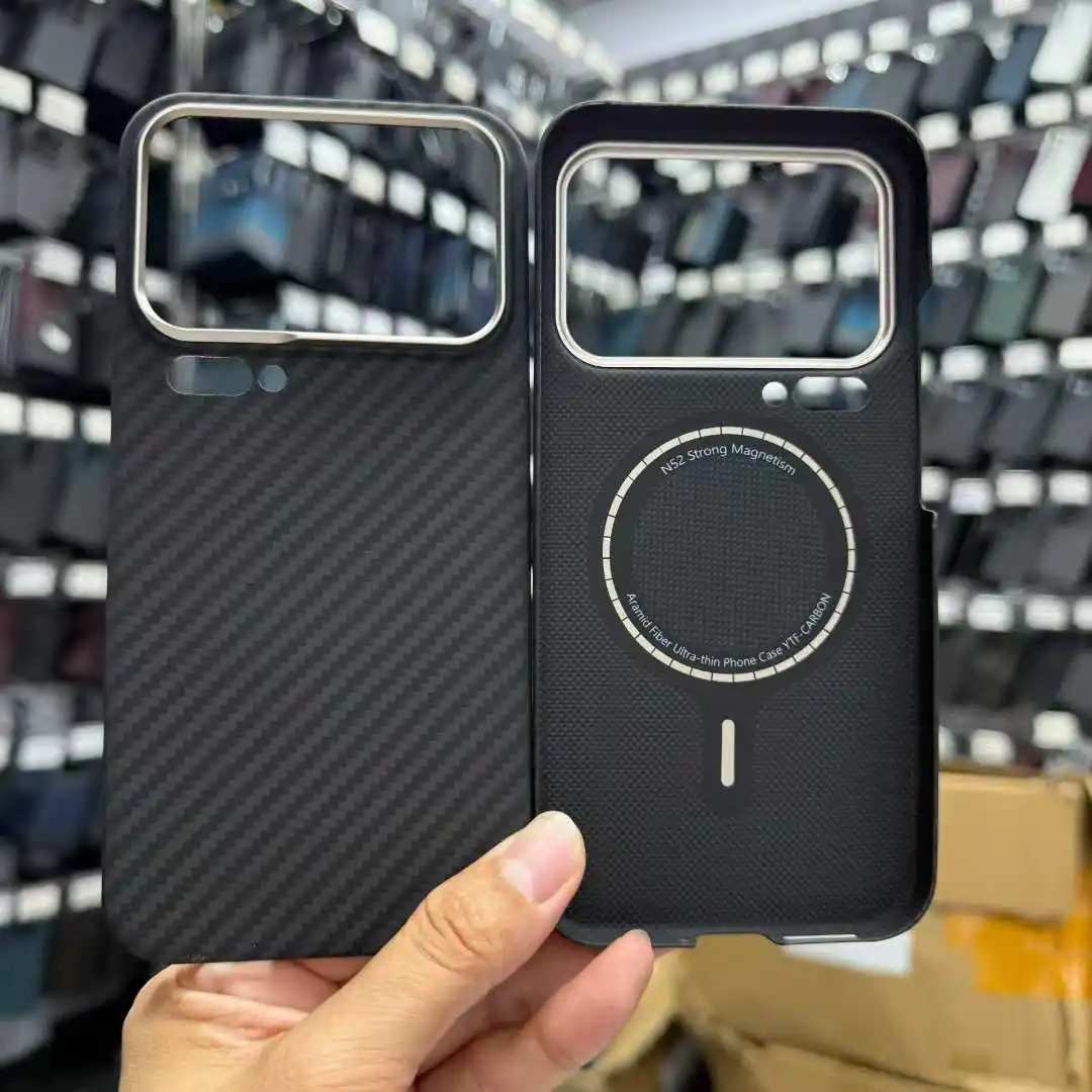 

Для Xiaomi 17pro, 17promax MagSafe ультратонкий чехол для телефона из кевларового волокна с магнитной присоской толщиной 0,8 мм