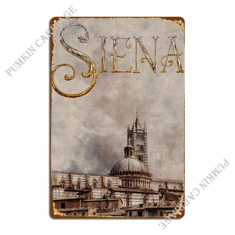 Siena Metal Signs Club Bar Club Design Club Tin Sign Poster