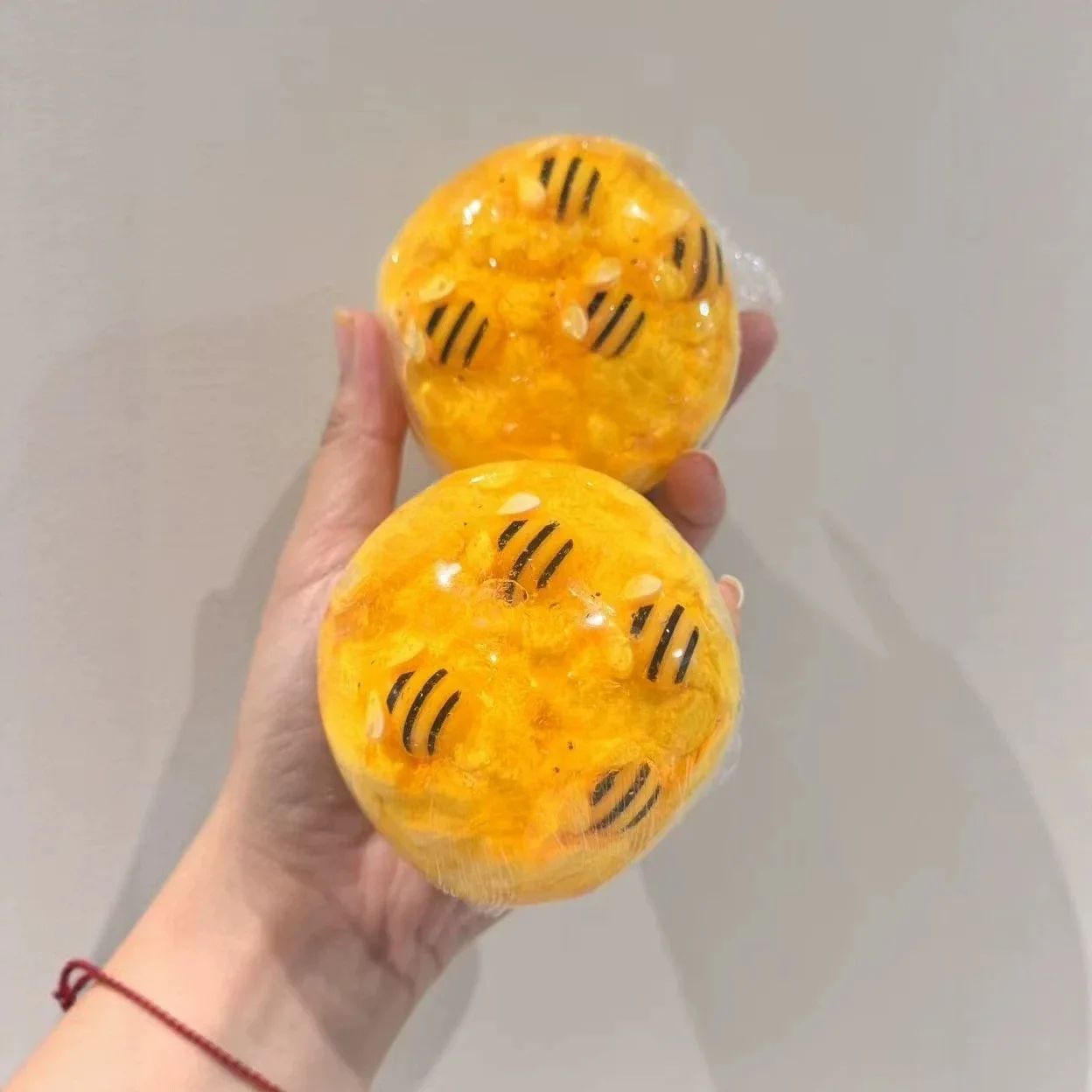 Crunchy Honey Jar Ball Squishy Stress Ball Fidget Toy Crunchy Squeeze Ball Round Blocks Filled ASMR Anti Stress Toys for Adults - view 4