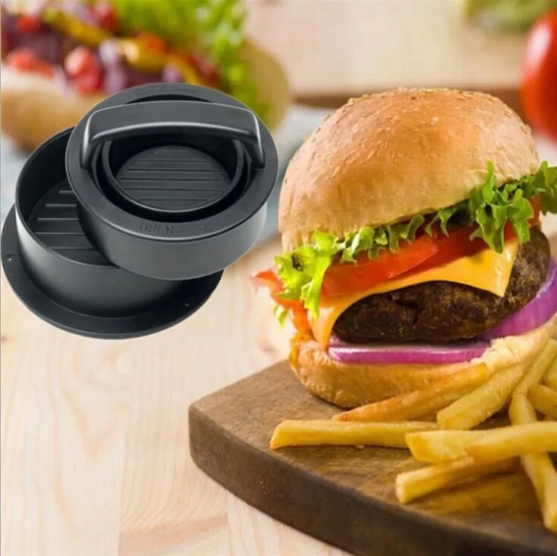 ABS Hamburger Maker  Press Round Shape Non-Stick Chef Cutlets  Meat Beef Grill Burger  Patty WJ806