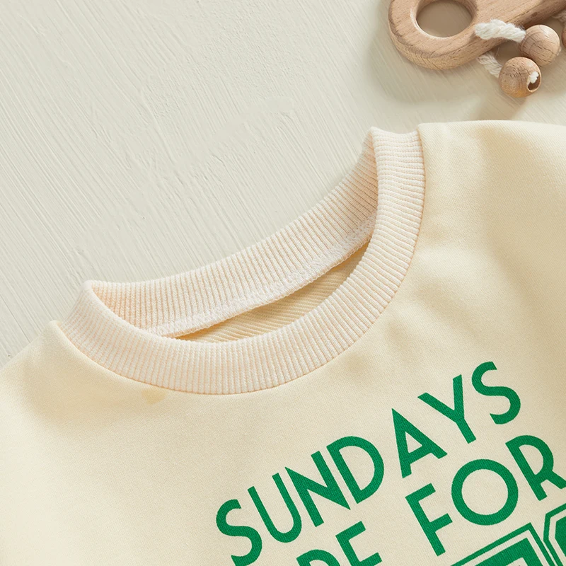 2024-08-30 Lioraitiin 1-5Y Baby Boys Girls Sweatshirts Casual Long Sleeve Round Neck Letter Printed Tops Pullovers image 4