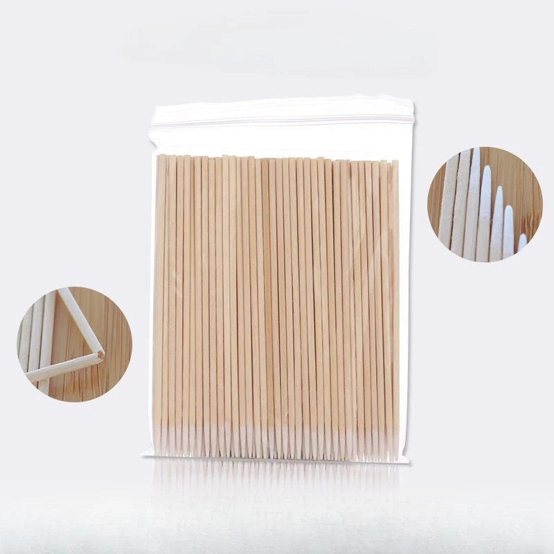 尖った先端のマイクロスワブ精密メイクアップアプリケーター使い捨てアイライナーまつげエクステンションツール永久メイクネイルアート用