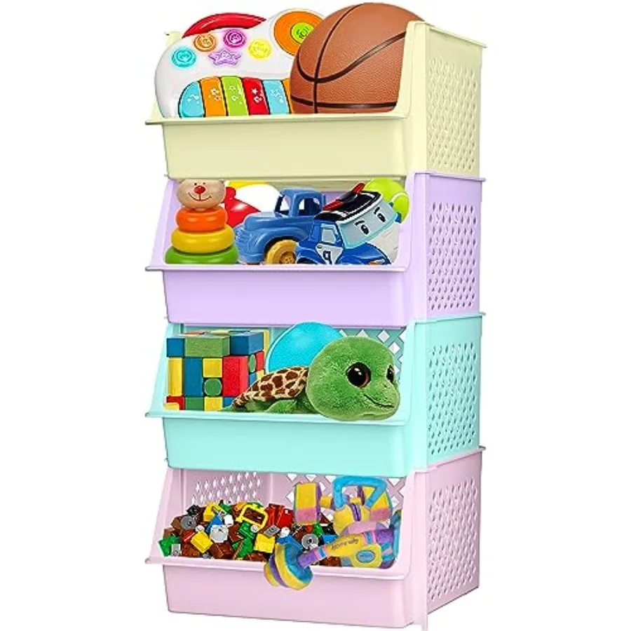 

TidyFriend Large Stackable Storage Bins for Closet Organizers and Storage Closet Organization for Room and Home Organization