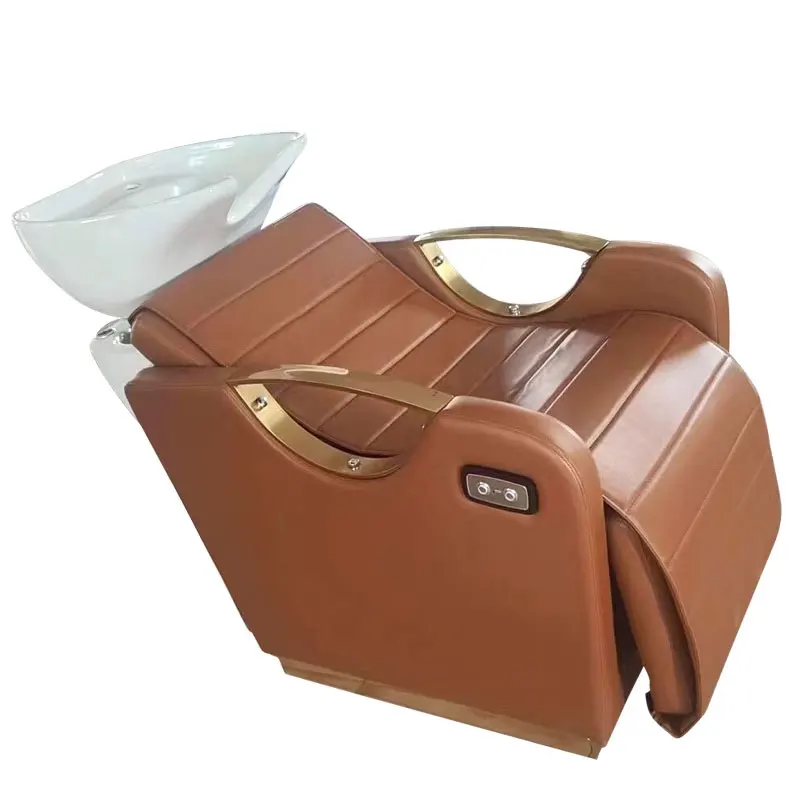

Thai White Shampoo Bed for Salon Sink Shampoo Chairs Ceramic for Hotel Use Water Circulation Backwash Unit for Head Treatment