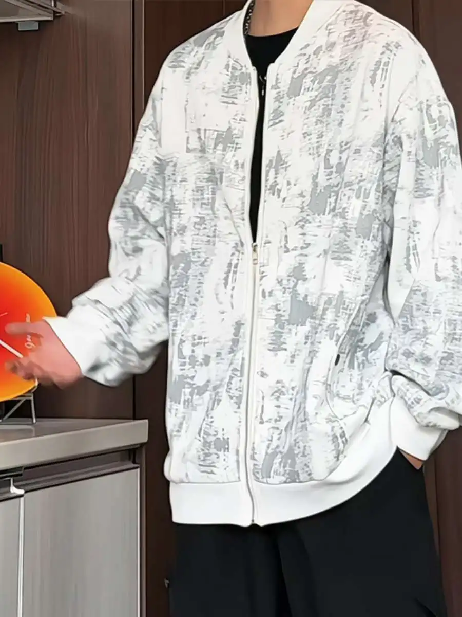 

Повседневная бейсбольная майка для мужчин и женщин, свободная спортивная верхняя одежда большого размера для пар, осенние новые поступления, Гонконгский Sle