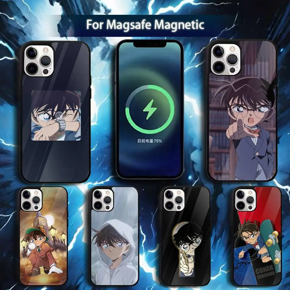 

D-Detective C-Conan Phone Case For iPhone 17,16,15,14,13,12,11,Pro,Max,Plus,Mini,Magsafe,Magnetic Wireless Charging Case