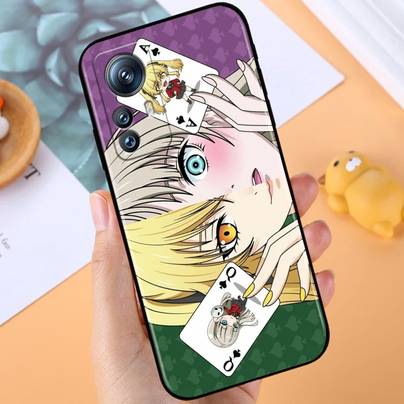 Y-Yumeko J-Jabami Cartoon For Xiaomi Mi 13T 13 12T 12 11T 11i 11 A3 10T 10 9 Pro Lite Ultra 5G Black Soft Phone Case