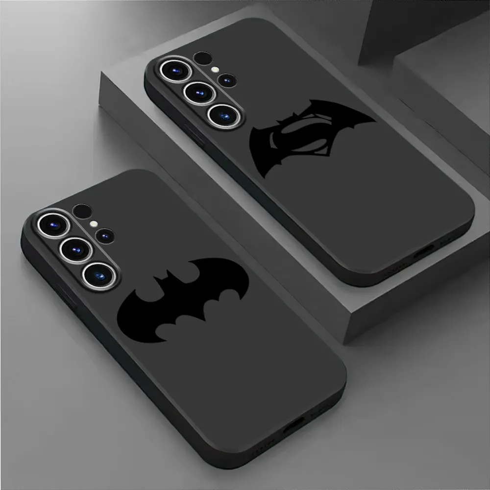 Superhero B-Bat-man S-Super-man Phone Case for Samsung Galaxy Note20Ultra Note 10 Plus Note 9 8 Note 10 20 Note 20 Ultra Cover