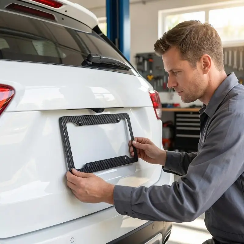 

Универсальный кронштейн для номерного знака с антикоррозийными винтами: надежный держатель для легковых автомобилей, грузовиков и внедорожников, простая установка