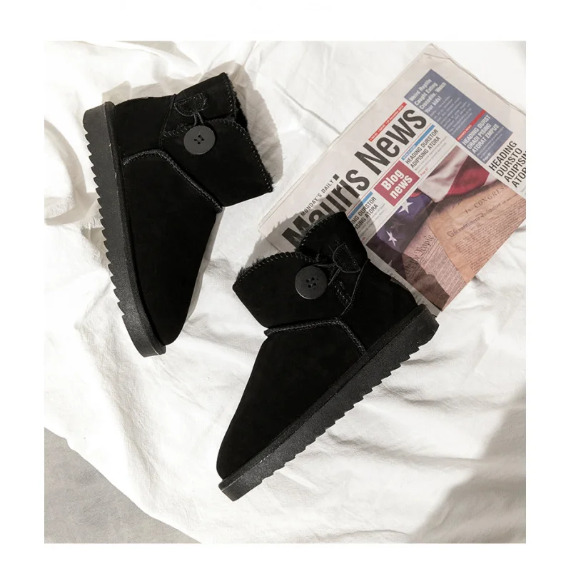 防水メンズウィンターブーツ、フェイクファー裏地付き＆通気性、新年のブランチや雪の冒険に最適なチャンキーソール