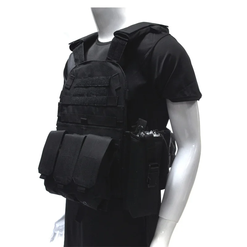 Military Grade Tactical Vest 600D Waterproof Oxford Cloth, Adjustable  Detachable Design, MOLLE System for Special Ops, Airsoft