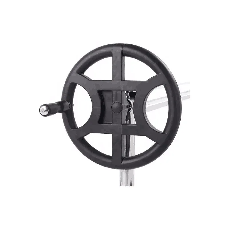 Black Movable Aluminum Pool Cover Roller With Wheels Portable Solar Blanket Winding Reel For Indoor Outdoor Swimming Pool image 5