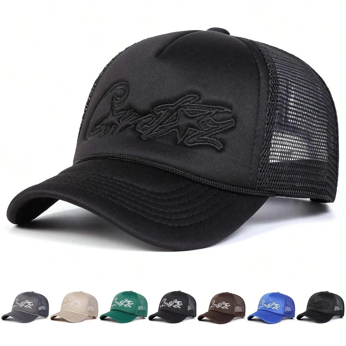 

Unisex CRTZ Pentagram Embroidery Baseball Net Caps Spring and Summer Outdoor Adjustable Casual Hats Sunscreen Hat